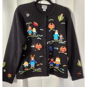 Berek Woman's Vintage Thanksgiving Fall Sweater Rare Size Medium